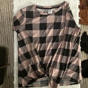 Stars Above‎ Top Large Pink Buffalo Check Size L